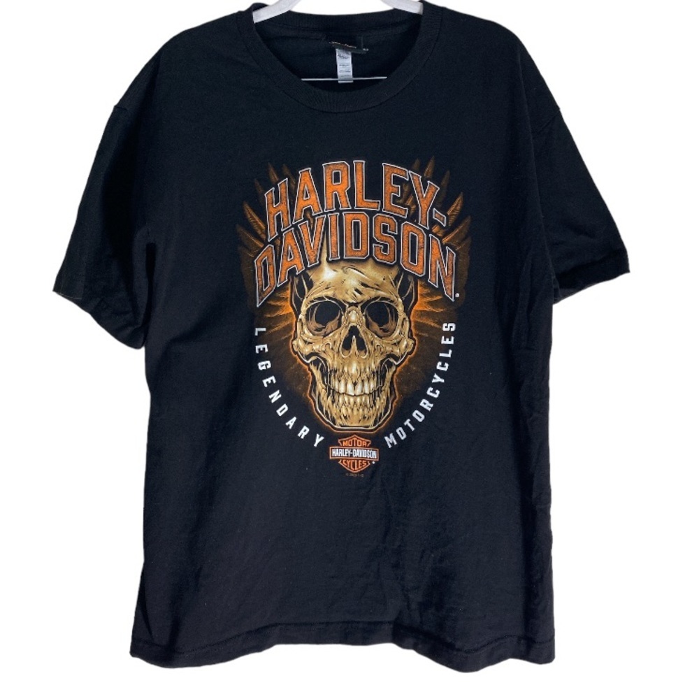 Harley-Davidson Legendary Motorcycles skull tee l